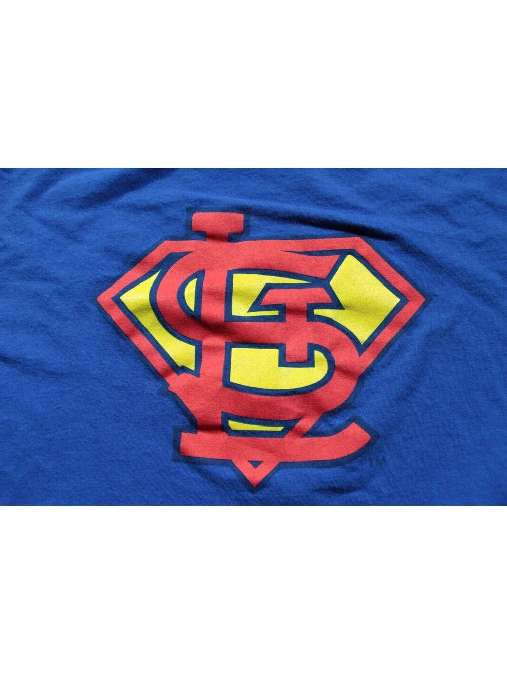 St. Louis Cardinals Superman T-Shirt Youth L MLB Baseball Kids Childrens